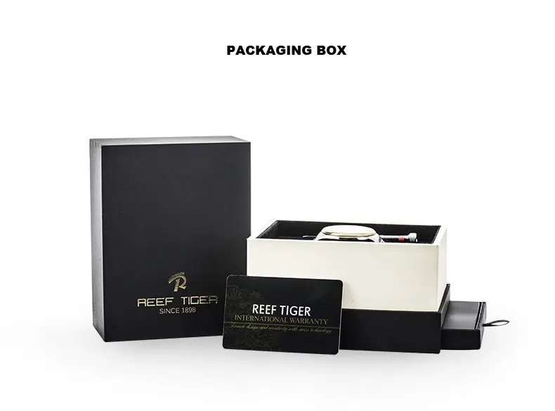 Роскошный бренд Reef Tiger мужские часы спортивные розовое золото Тон Tourbillon синий циферблат водонепроницаемые кварцевые часы Relogio Masculino RGA1639