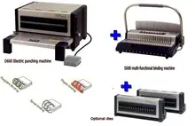 Electric punch and binding machine all in one, comb binding machine and wire binding machine combo Electric punch and binding machine all in one, comb binding machine and wire binding machine combo