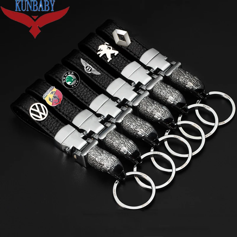 Eagle Head Car Styling Car Key Ring Holder font b Keychain b font Man Strap Car