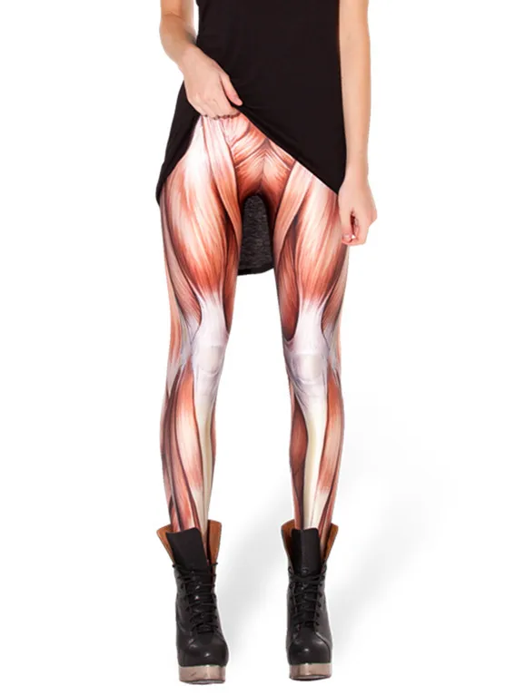 Мода 3050 сексуальная девушка женщины сильные мышцы текстура 3D печать полиэстер Упругие Фитнес Леггинсы для женщин Брюки для девочек