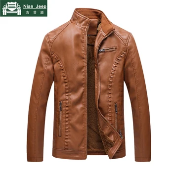

Plus Size 5XL 6XL Thicken Leather Jacket Men Casual Brand Winter Warm jaqueta de couro 2020 High Quality jaqueta masculina couro