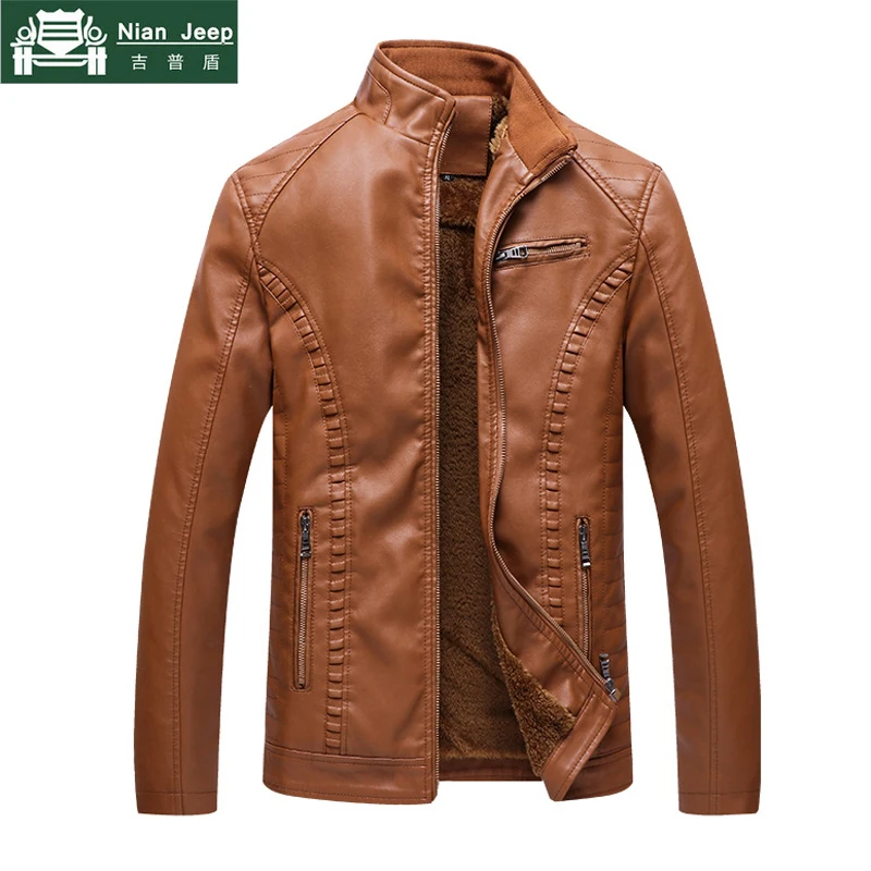 6xl Veste Qualité coffee Chaud De 2018 En Haute Marque 5xl Épaississent Plus Jaqueta Couro Black Casual Hiver Masculina Cuir Hommes La Taille ARL534j