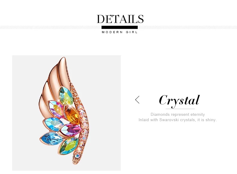 Women's Angel Wings Stud Earrings (5)
