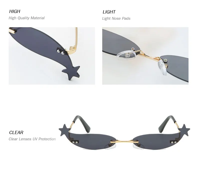 Солнцезащитные очки женские маленькие узкие солнцезащитные очки футуристические Роскошные брендовые дизайнерские очки без оправы Модные солнцезащитные очки кошачий глаз