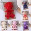 Bajo costo 2019 bebé accesorios 3 unids/set bebé niñas diademas pelo banda sólido recién nacido arco accesorios para la cabeza para fotos regalos de los niños AANGzbLR3