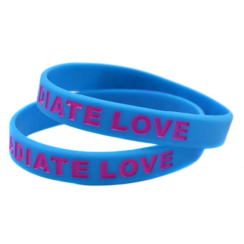 Силиконовый браслет Miley Cyrus Radiate Love для музыкальных фанатов 1 шт.|Браслеты с