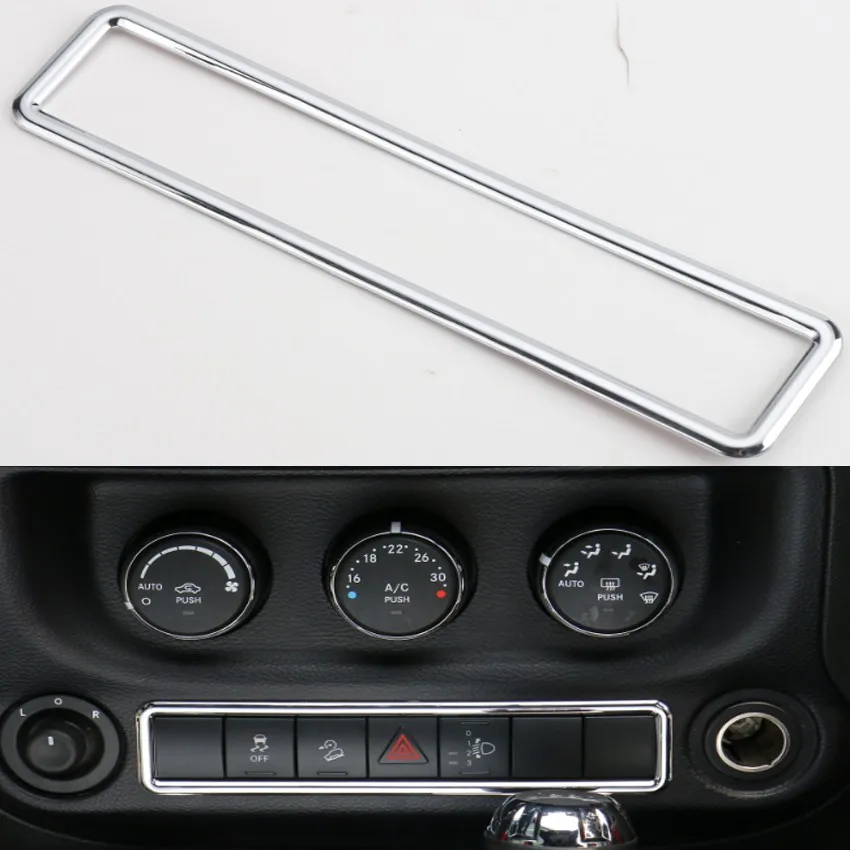 

For Jeep Wrangler Interior Dashboard Emergency Light Lamp Switch Frame Cover Trim Car-Styling Sticker Auto Accessories 2011+
