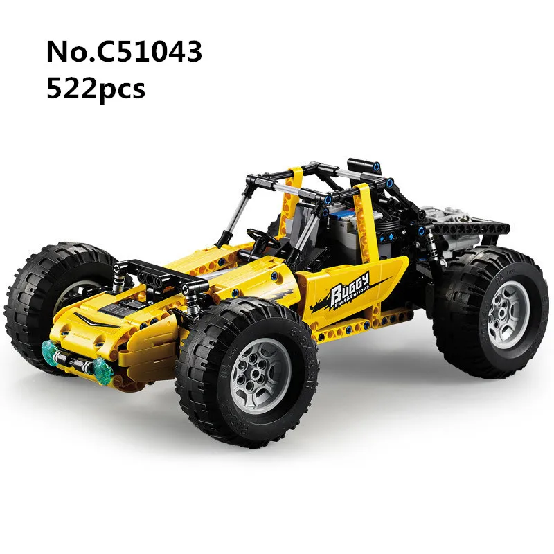 

522pcs Building Blocks Remote Control Rc Car Electric USB Technic All Terrain Off-road Vehicle C51043 For Children Baby Gifts