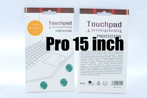 Аксессуары для ноутбуков клавиатура сенсорная панель прозрачная пленка защитная наклейка для Apple Macbook Air 11 13 Pro retina 12 13 15 дюймов - Цвет: Pro 15