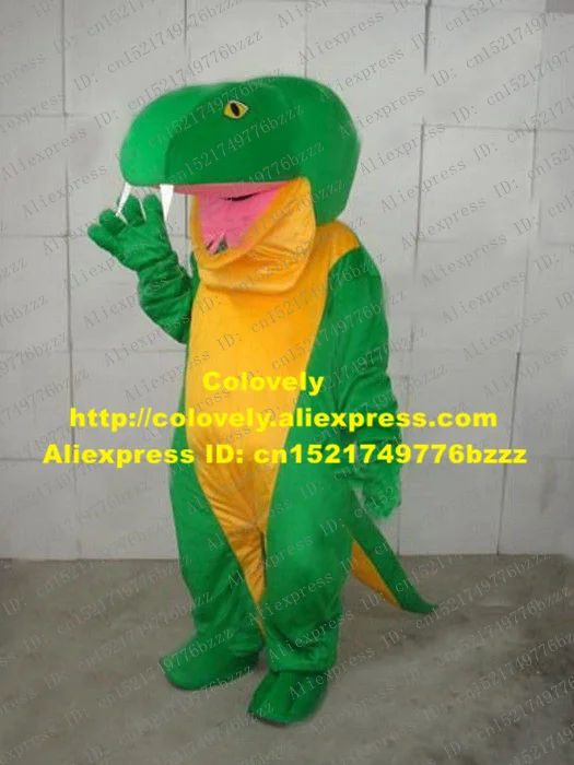 Крутая зеленая искусственная кожа костюм Mascotte стена ящерица Гекко змея опхидиан