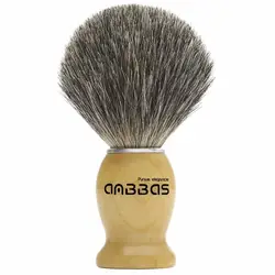 Новый Anbbas 1 шт. портативный барсук волос бритья кисточки для мужчин подарок серебряный воротник бесплатная доставка