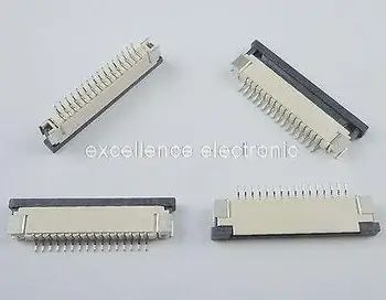 

50 Pcs FPC FFC 1mm Pitch 16 Pin Drawer Type Ribbon Flat Connector Bottom Contact