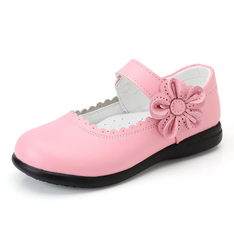 New Kids Girls Flower Children Leather Shoes For School Party Wedding ...