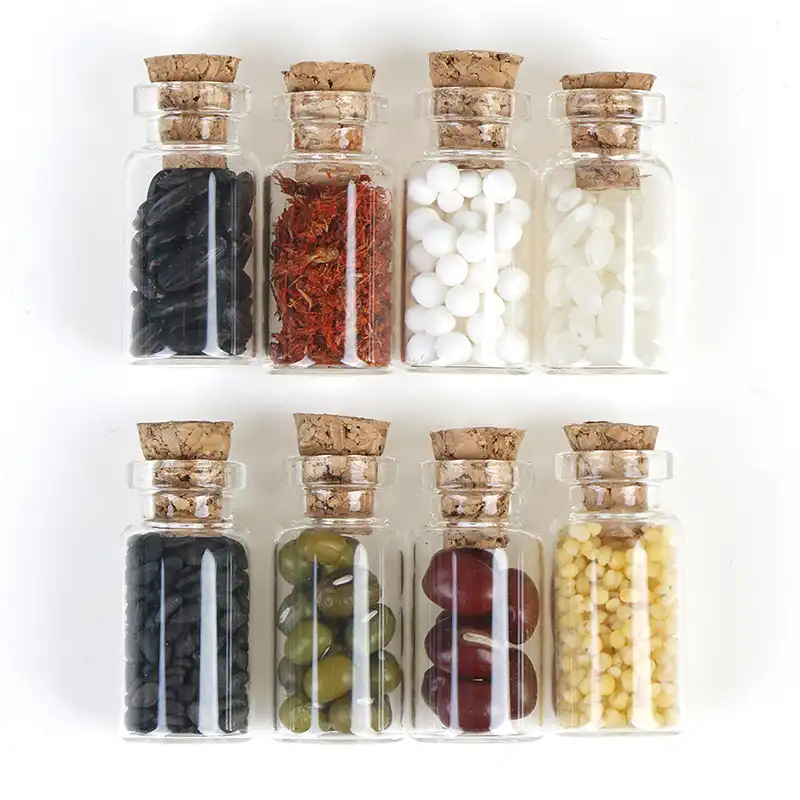 8 Pieces 1:12 Miniature Spaghetti Seasoning Jar Dollhouse Seasoning Jar Miniature Spice Bottle Container Ornament Dollhouse Kitchen Accessories Dollhouse Decoration