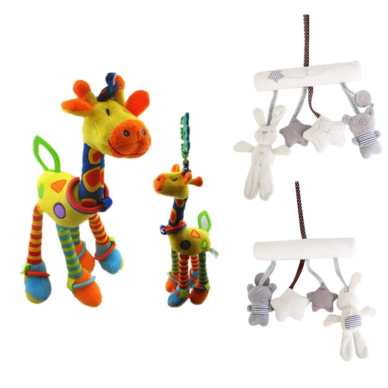 

giraffe/ rabbit multifunctional kid educational toys yellow bed hanging car hanging 20%Off