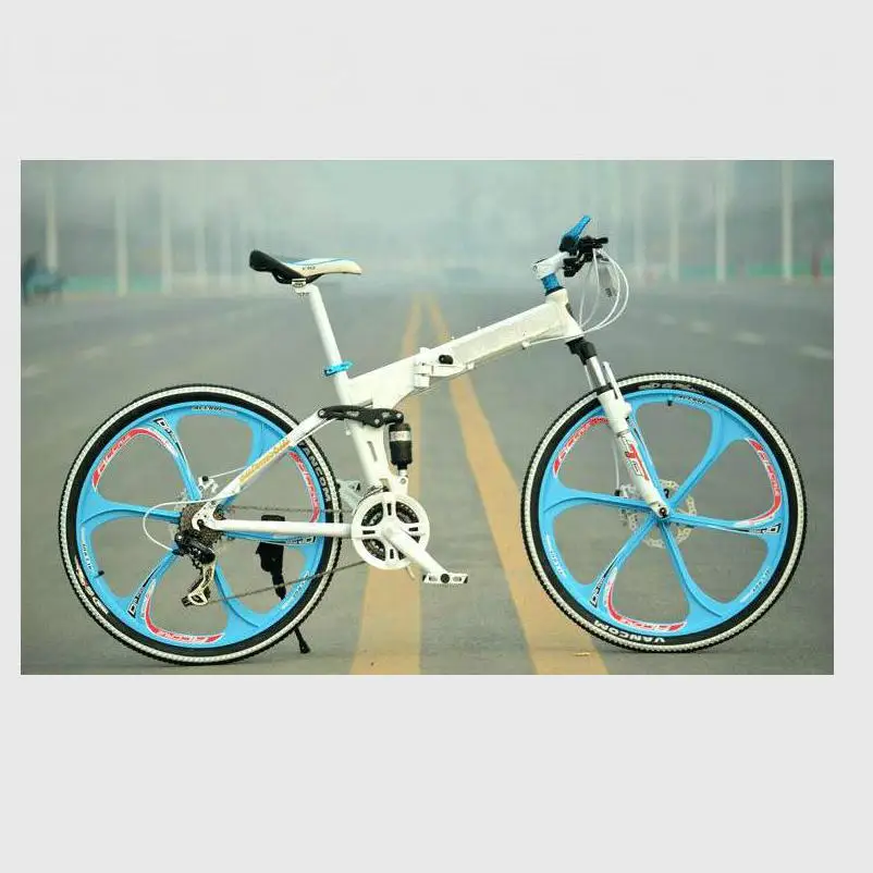 Top Kalosse Hydraulic brakes   tyre dirt bike  Soft-tail  frame  Folding  full suspension  mountain bike 26er    21/24/27/30 speed 1
