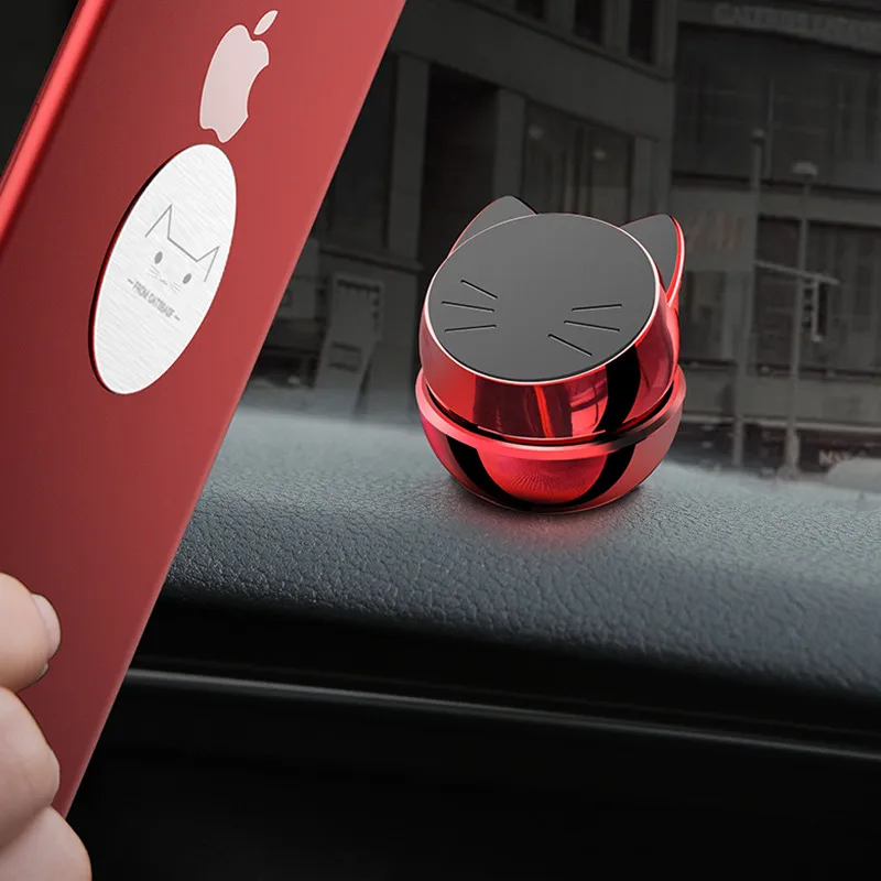 Универсальный магнитный автомобильный держатель для телефона с кошкой, 360 градусов, gps, держатель для мобильного телефона для iPhone X, samsung, IPAD, магнитный держатель, подставка