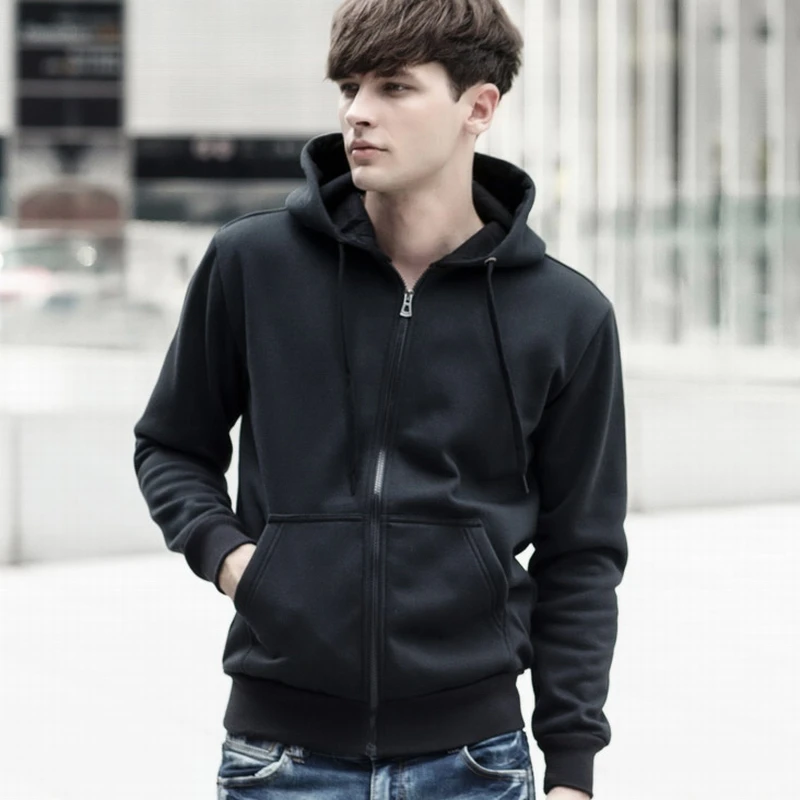 2018 New brand Hoodie Streetwear Hip Hop Hooded Hoody Mens Hoodies and Sweatshirts Size M-3XL Mens zipper Hoodie Sweatshirts 627