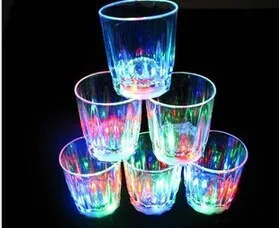 

New Arrive: Mini LED Flashing Plastic Beverage Wine Drink Cup beer Bar Decorative Party Club Mug free shipping