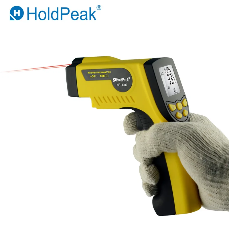 

Outdoor Infrared Thermometer HP-1300 Digital Thermometer Termometro Infravermelho for Pyrometer Temperature Instruments -50~1300