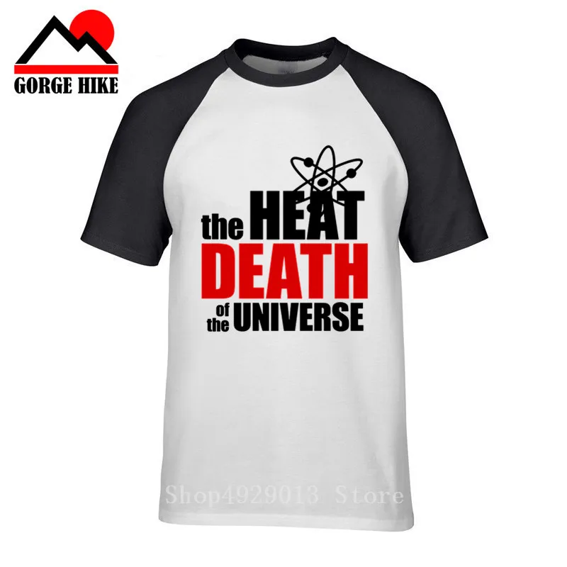 

Funny letter printed Tee The Heat Death of the Universe T shirt men Big Bang Theory T-shirt School competion tshirt camisetas