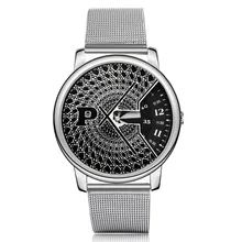 Malla de acero paidu tocadiscos relojes de moda popular reloj del deporte del reloj de los hombres de plata de lujo de relojes de cuarzo horas reloj de hombre