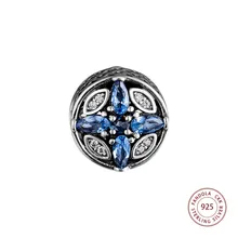 925 стерлингового серебра узоры мороза, разноцветные очаровательные бусины, подходящие для подвесок-шармов Серебро 925 оригинальные браслеты Argent