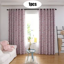 Перфорированная дверь экран печати занавес s занавес тюль обработки окна тюль с драпировкой valance 1 панель ткань