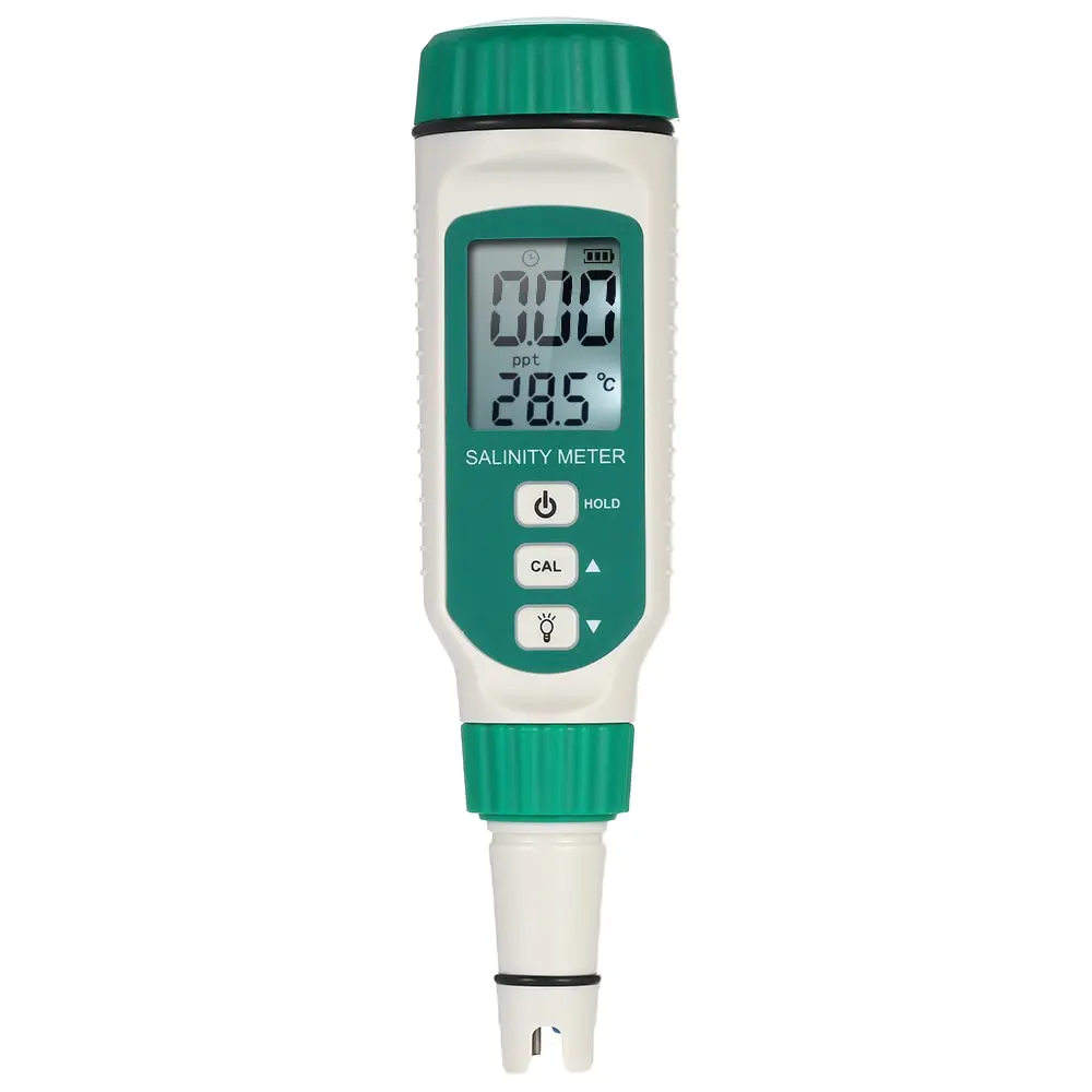 

Portable Salinity Meter Handheld ATC Salinometer Halometer Salt Gauge Meter for Salt Water Pool Food Salt Aquarium Tester