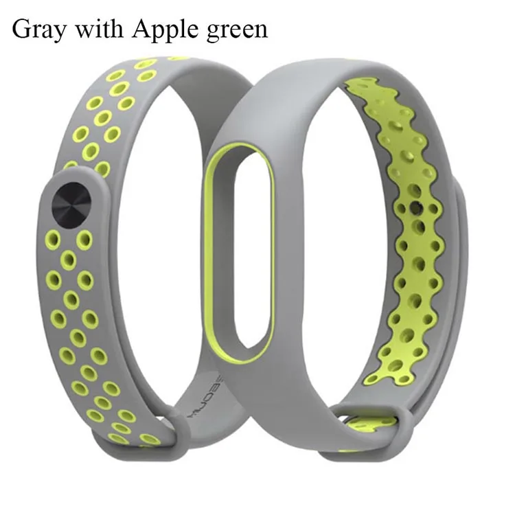 gray with apple green