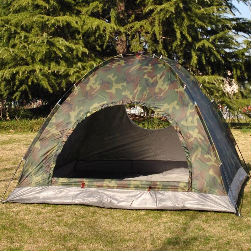 VILEAD Outdoor Camping Camouflage Tent 3-4 People Camping Tent Ultraviolet-proof Spacious and Good Ventilation Stabilization VILEAD Outdoor Camping Camouflage Tent 3-4 People Camping Tent Ultraviolet-proof Spacious and Good Ventilation Stabilization