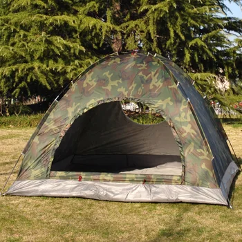 

VILEAD Outdoor Camping Camouflage Tent 3-4 People Camping Tent Ultraviolet-proof Spacious and Good Ventilation Stabilization