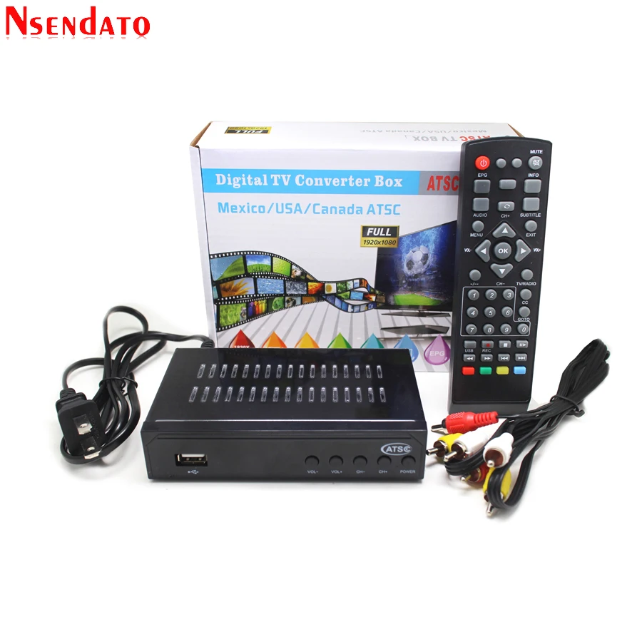 Спутниковый ТВ приемник ATSC 1080P HDMI MPEG4 цифровой Youtube спутниковый декодер конвертер
