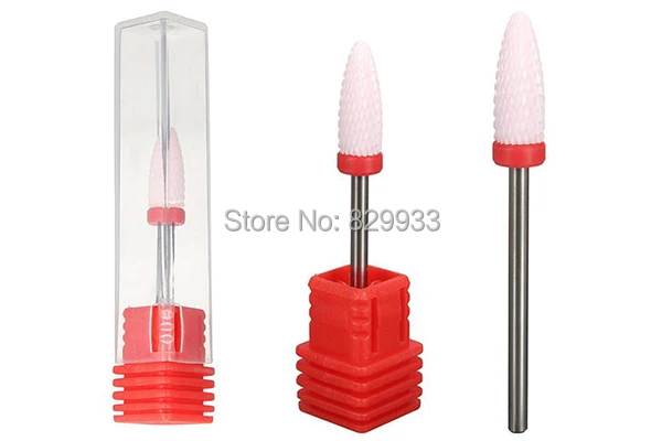Cutícula das Unhas Salão de Podologia Lixa de Unhas Chama Rosa Cerâmica Bit Unha Podologia Manicure & Pedicure Broca Elétrica Ferramentas 1 pc 7 Cheap Brocas elétricas p manicure e acessórios