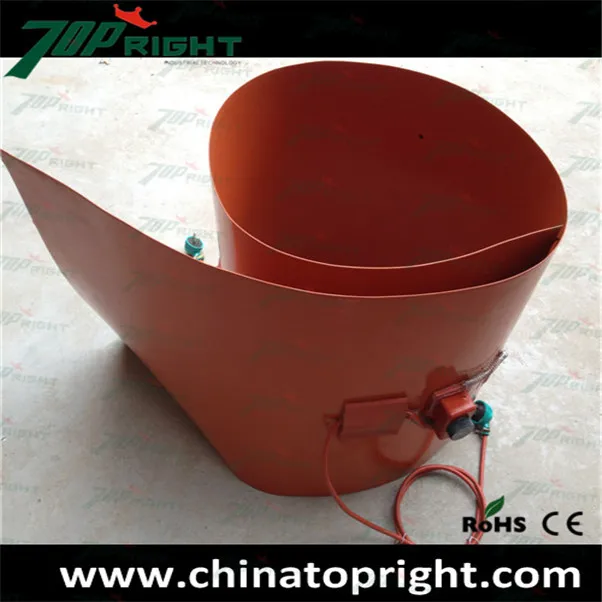 flexible drum silicone oil heater