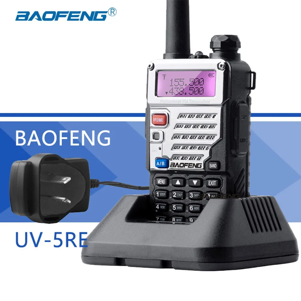 Baofeng UV 5RE Portofoon Walkie Talkie AU Plug VHF UHF UV 5R 2 Way