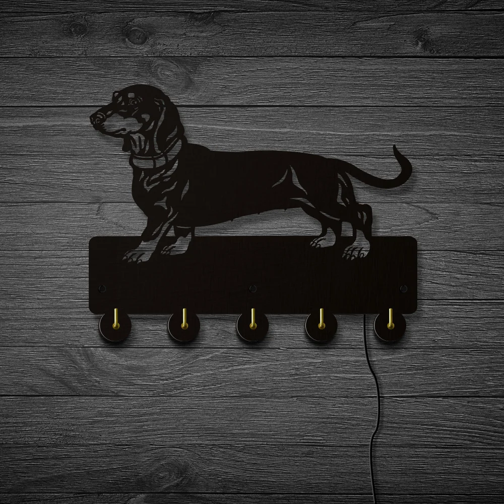 Personalized Custom Dachshund Wiener Dog 1 Line Purse Bag Hanger Holder Hook