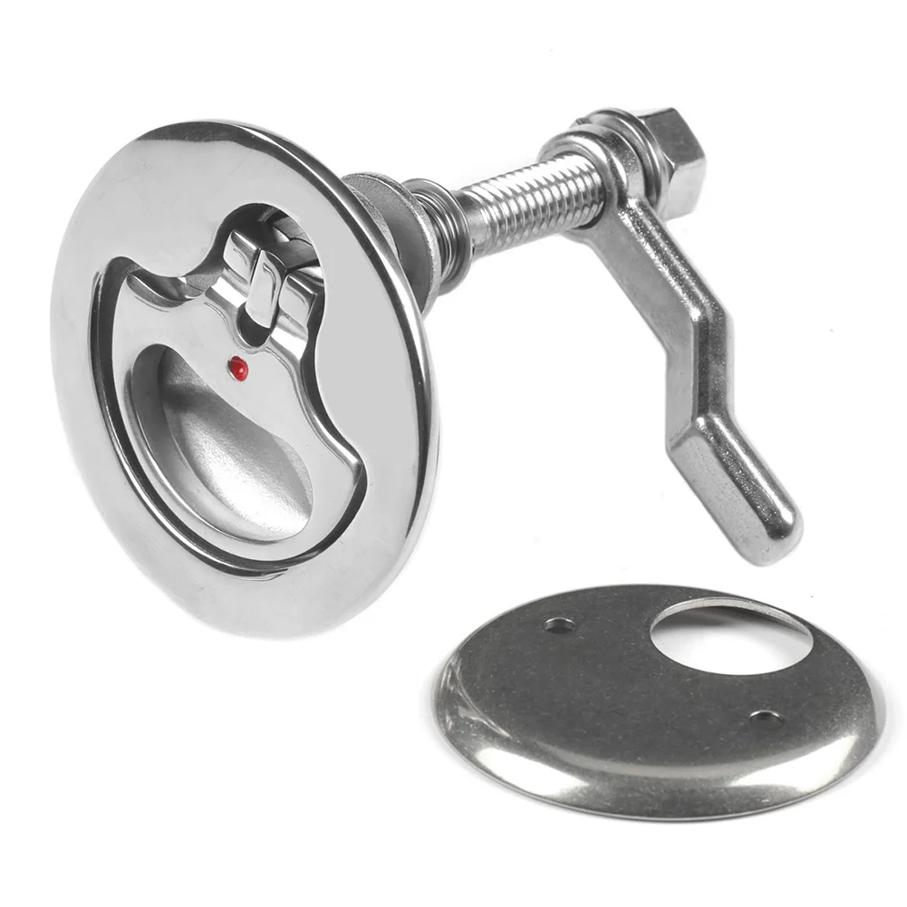 

Hardware Plate Pull Boat Professional Flush Hatch Accessories Cam Locks Stainless Steel Lift Handle Deck Latch Back