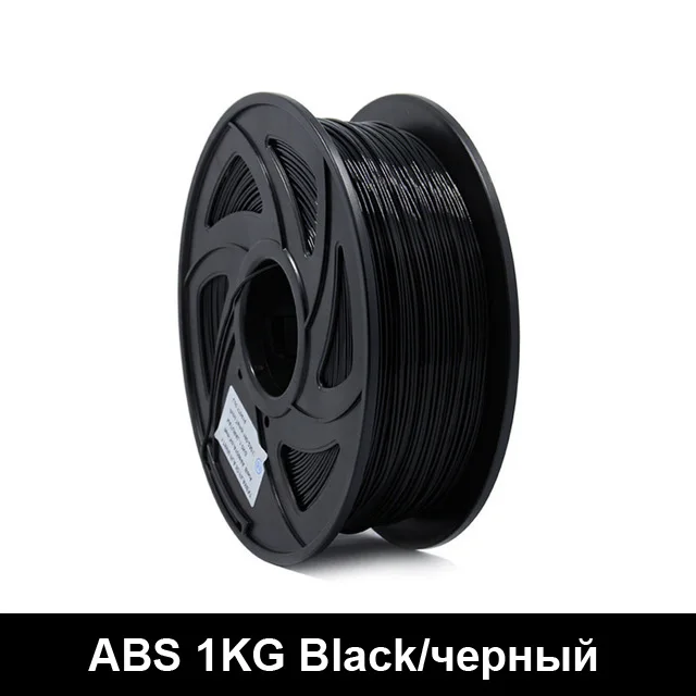 Anet 3d Printer Filament 1.75mm 0.5kg/1kg/spool PLA ABS Printing Materials for 3D Printer Extruder 3d Pen 3D Filament Plastic - Цвет: Black ABS 1kg