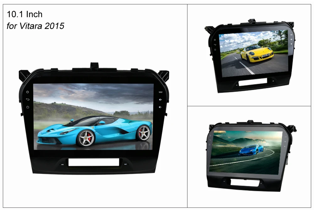 Excellent SINOSMART 4 Core/8 Core CPU 2G RAM Android 8.1 Car GPS Navigation Player for Suzuki SX4, Vitara, Jimny Fiat Sedici No Canbus 3