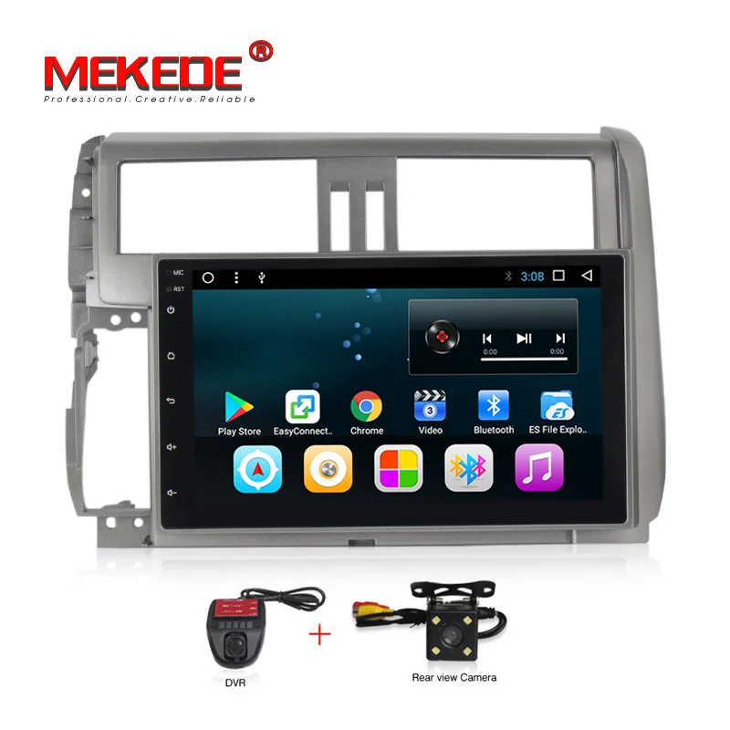 

Prado Android 7.1 Quad Core 10.1 inch 1024*600 Car DVD PLAYER GPS Navigation For Toyota Prado 150 Land cruiser 2010-2013 NAVI