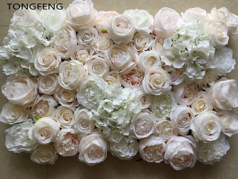 Свадебные 3D Цветочные стеновые панели цветок бегун Свадебный искусственный шелк Роза Пион свадебные декорации 10 шт./лот TONGFENG