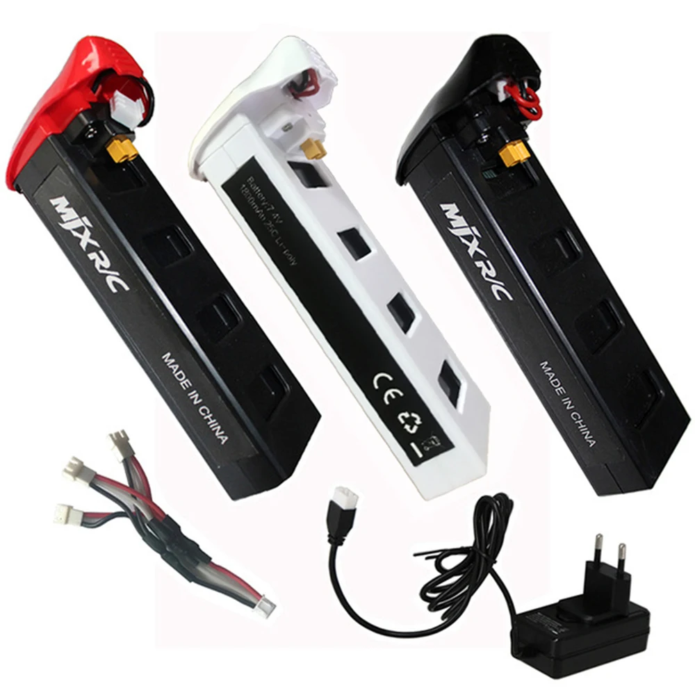 Original MJX Bugs 2 B2W B2C RC Helicopter Battery 7.4V 1800 Mah 25C