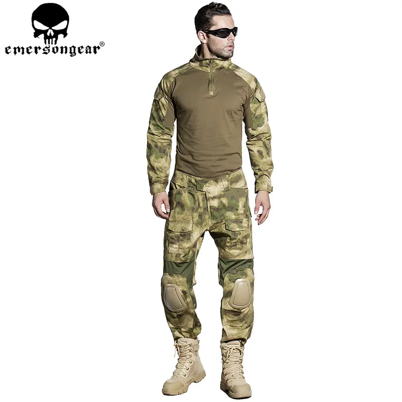 EMERSONGEAR Gen2 BDU боевая униформа тактическая рубашка брюки с налокотниками наколенники Военная камуфляжная одежда для охоты ATFG EM6922