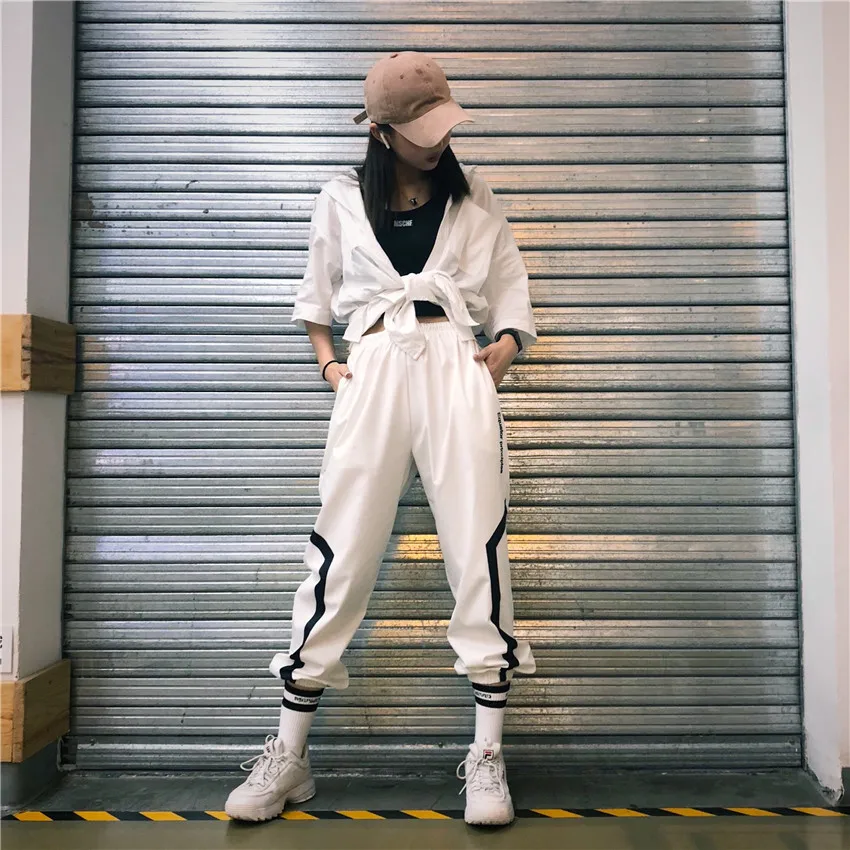 Trousers Women Summer New Hip Hop Loose Cargo Pant Korean Version Trousers Women Summer New Hip Hop Loose Cargo Pant Korean Version