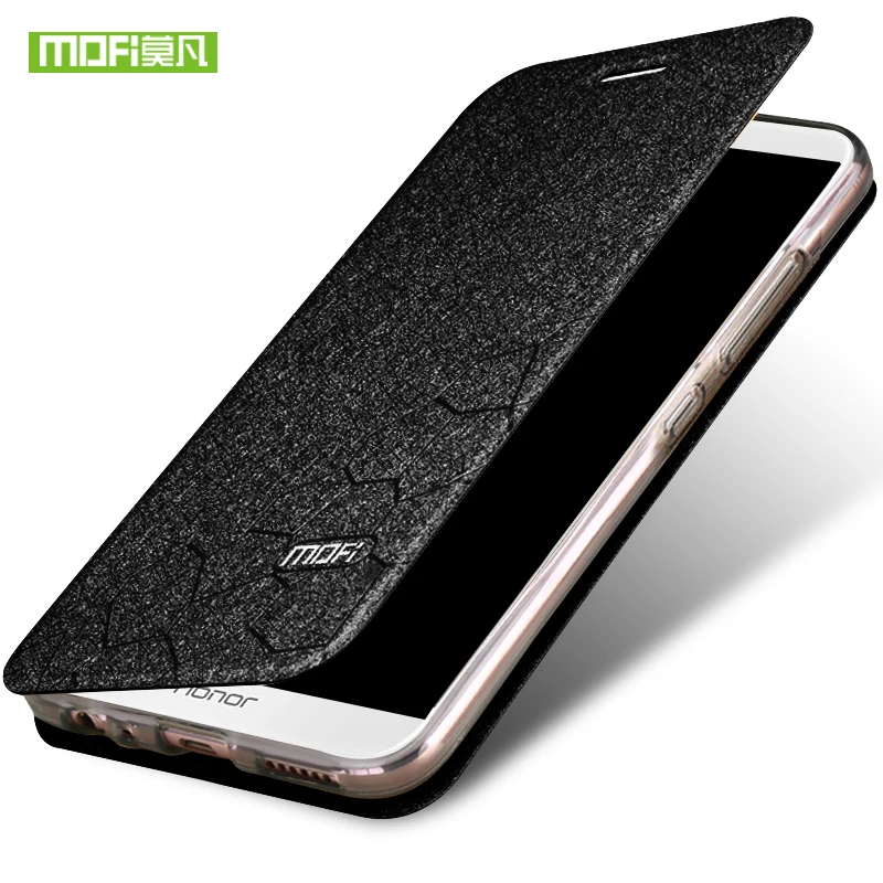 Huawei Honor 7X cubierta de la caja del cuero flip de lujo de capas Mofi original Huawei Honor7X caso 360 protectect anti-knock fundas