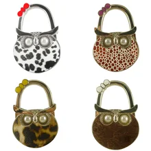Useful Foldable Owl Hanger Bag Hook Handbag Holder Metal Table Hook 4 Color Convenient Compact Handbag Hanger 47