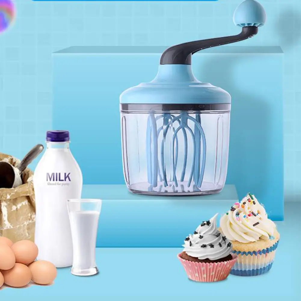 

None Home Mini Manual Egg-whisk Hand-held Cream Beater Baking Tool