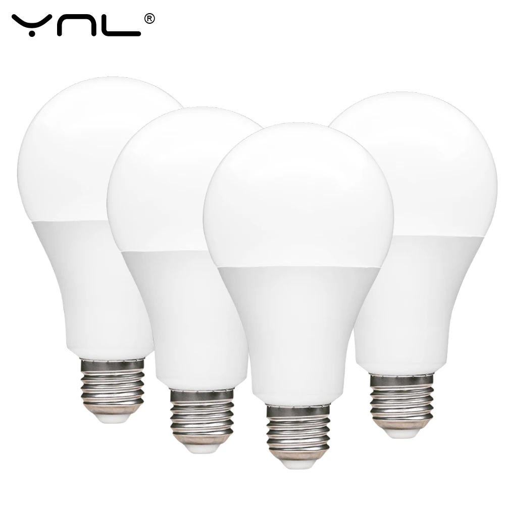[YNL] 6pcs/lot LED Bulb E27 3W 5W 7W 9W 12W 15W 18W LED Lamp 85-265V 220V 110V Light Lampada Ampoule Bombilla Lamp Lampara
