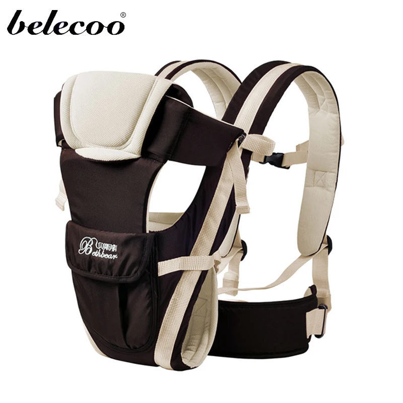 Belecoo 4 Colors Carrier Baby Wrap Sling Front Facing Baby Carrier Breathable Adjustable Baby Backpack For